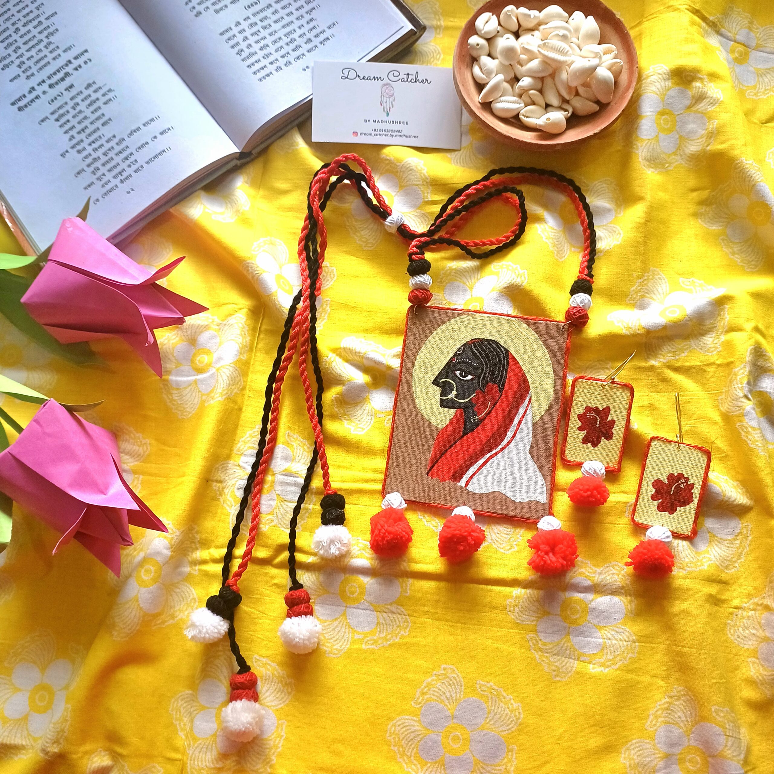 Maa hand painted jewelry set - Image 3