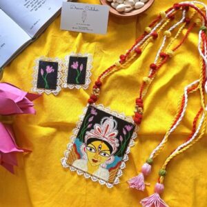 Dashabhuja hand painted jewelry set