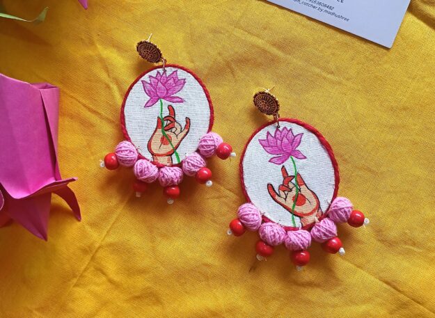 Bakul hand painted earrings